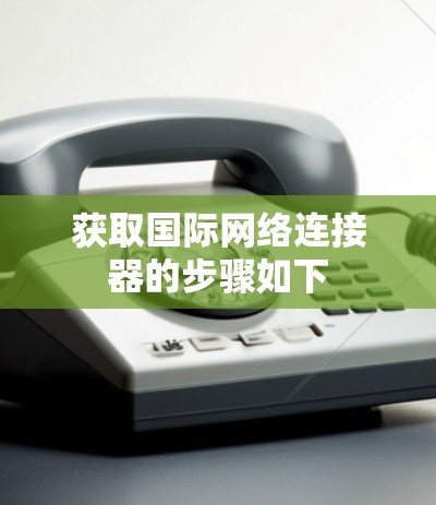 获取国际网络连接器的步骤如下